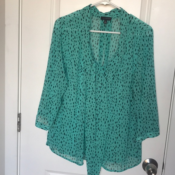 The Limited Tops - The Limited sheer mint green blouse